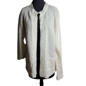 Summerfield vintage 80's open front cardigan sweater size large